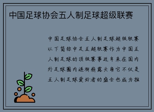 中国足球协会五人制足球超级联赛